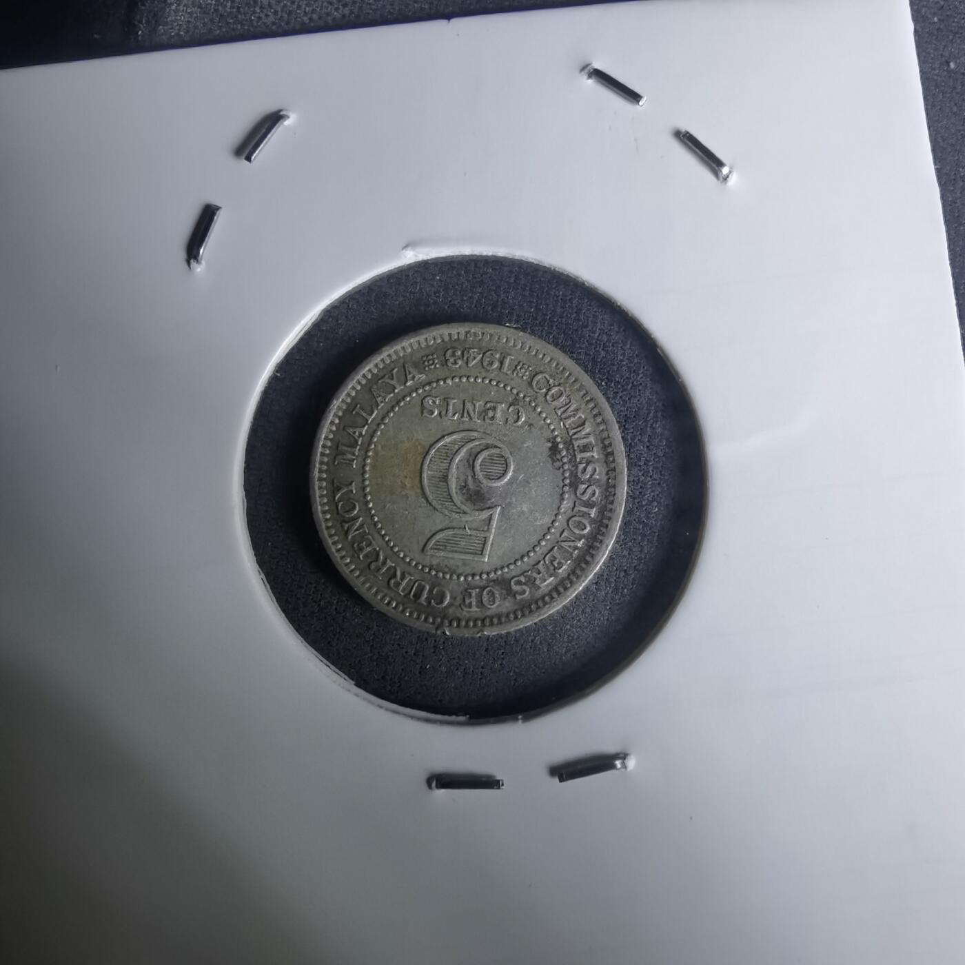 沼泽如烟--第1002场 英属马来亚1943年五分银币