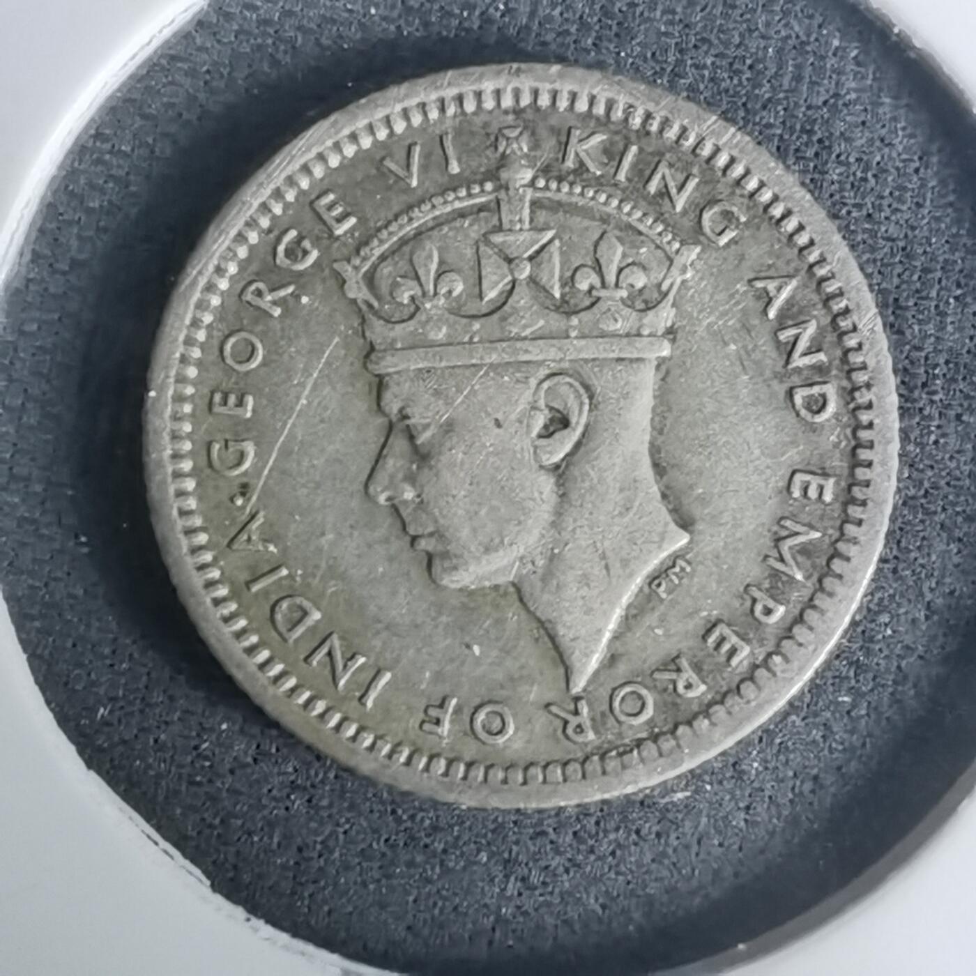 沼泽如烟--第1002场 英属马来亚1943年五分银币