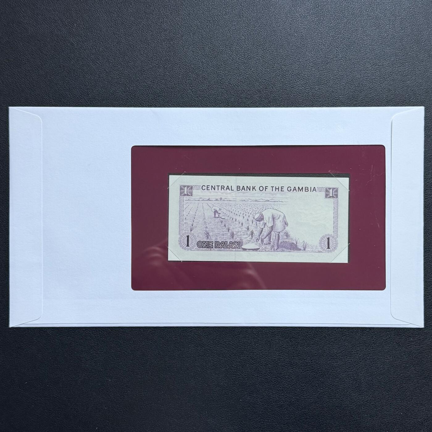 ＜星葵🌻钱币社＞非全新纸币场第70期·3月1日发货 〈邮币封〉冈比亚1972年1达拉西纸币