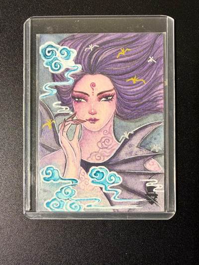 NO.25 好又多金牌大场，新年专场（下）马到成功，万事亨通！每周一站式配齐，方便凑单！（周6晚9点截拍，卖家送拍0抽成！） - 【1/1手绘卡】仙班 画师十二月 女土蝠