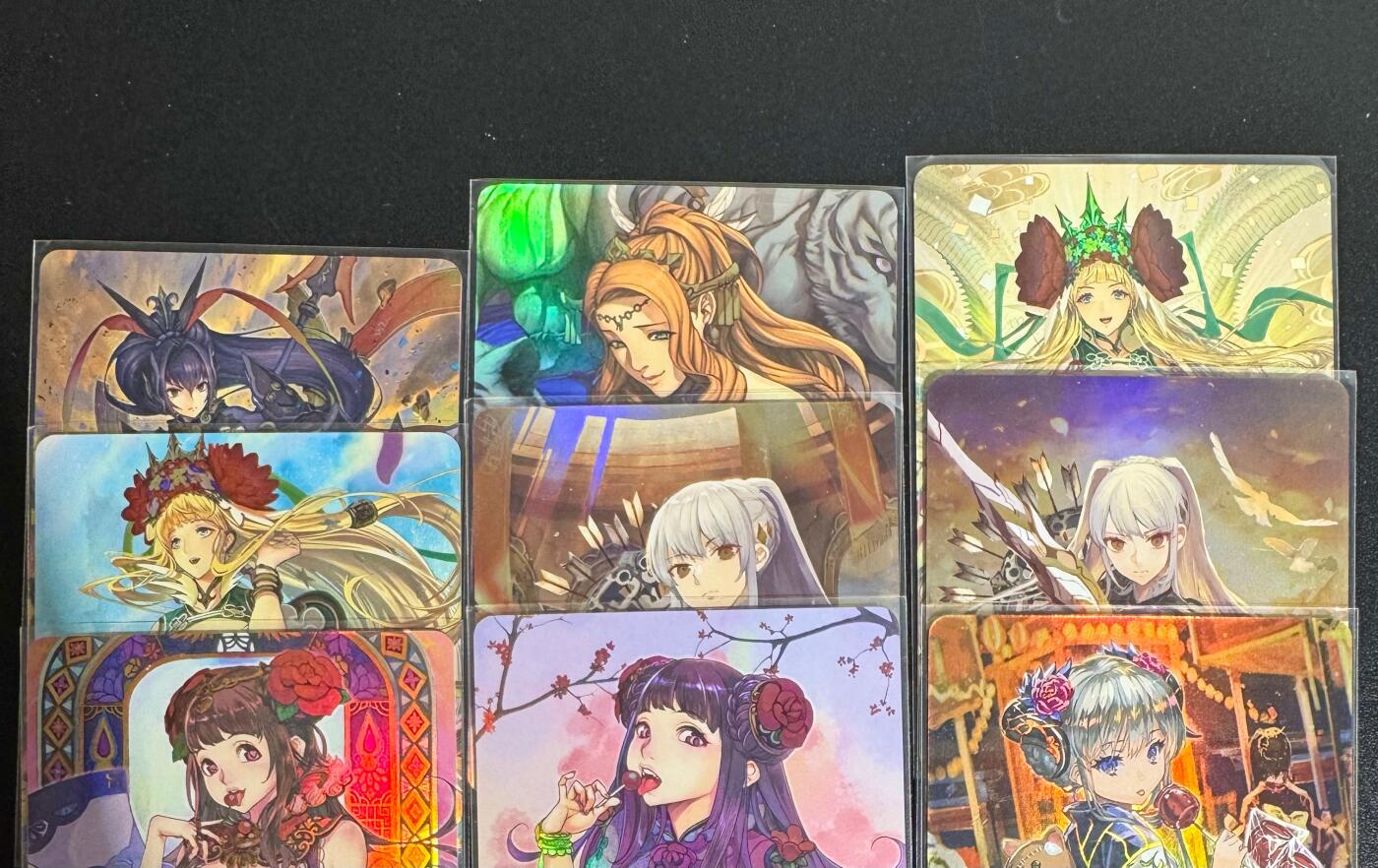 NO.25.5 好又多妹卡大赏，新店点关注不迷路！每周一站式配齐，方便凑单！（周6晚9点截拍，卖家送拍0抽成！） 疾风卡牌 三国美女09 1套9张 彩闪