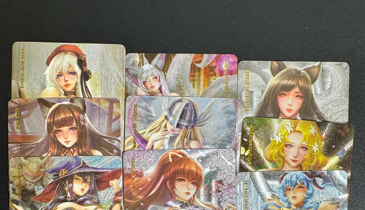 NO.25.5 好又多妹卡大赏，新店点关注不迷路！每周一站式配齐，方便凑单！（周6晚9点截拍，卖家送拍0抽成！） ACG美少女01 1套9张 粗闪