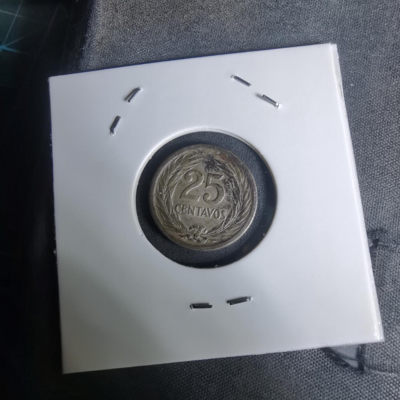 沼泽如烟--第1002场 萨尔瓦多1953年25分银币 独年版