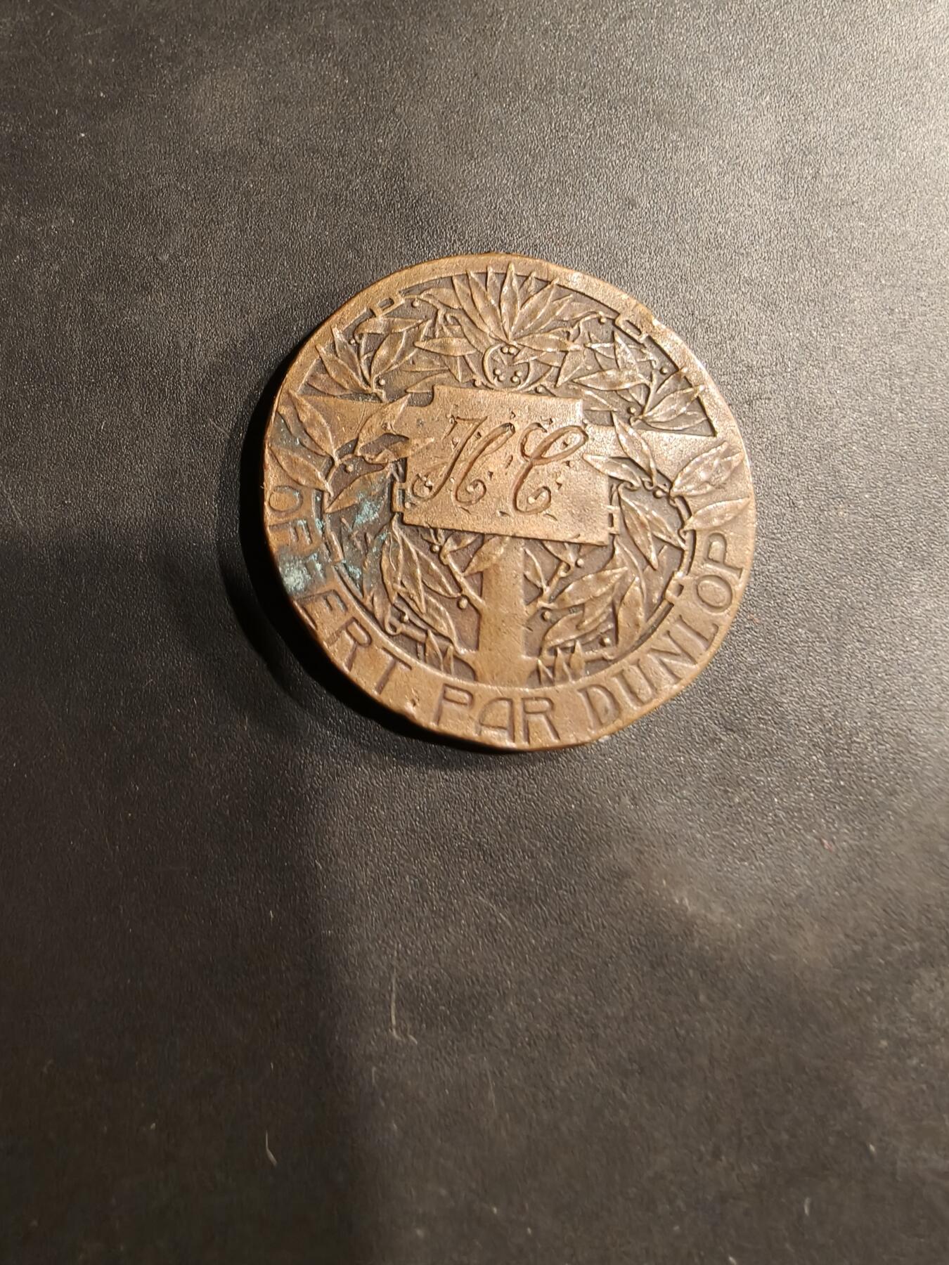 老王徽章第184期 法国自行车竞赛铜章    直径32mm    重量15.1g