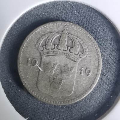 沼泽如烟--第1002场 - 瑞典1919年10欧尔银币