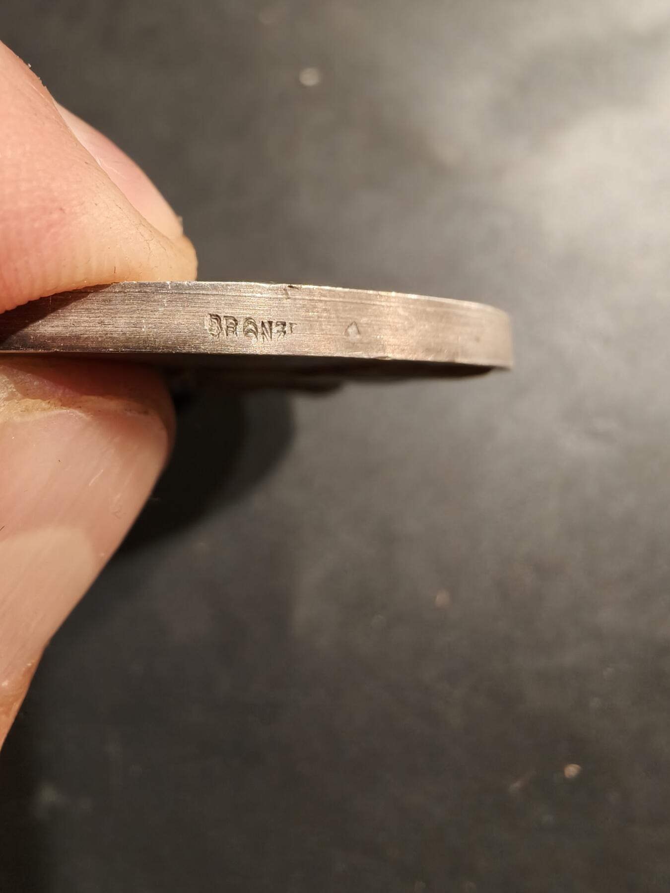 老王徽章第184期 法国电气公司镀银大铜章    大师Dropsy作品    直径54mm    重量71.1g