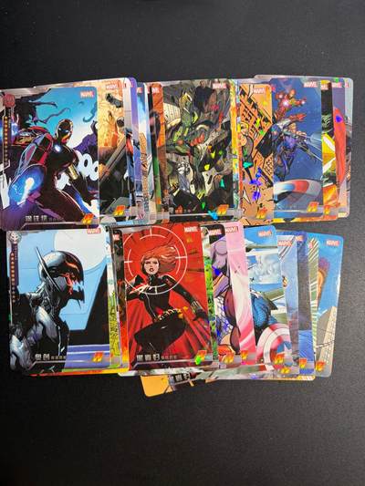 NO.25 好又多金牌大场，新年专场（下）马到成功，万事亨通！每周一站式配齐，方便凑单！（周6晚9点截拍，卖家送拍0抽成！） - 【套卡】漫威套卡 36张全 碎花闪