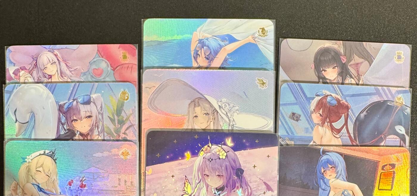 NO.25.5 好又多妹卡大赏，新店点关注不迷路！每周一站式配齐，方便凑单！（周6晚9点截拍，卖家送拍0抽成！） 复读姬卡牌 碧蓝航线 海风物语 1套9张 折光彩闪