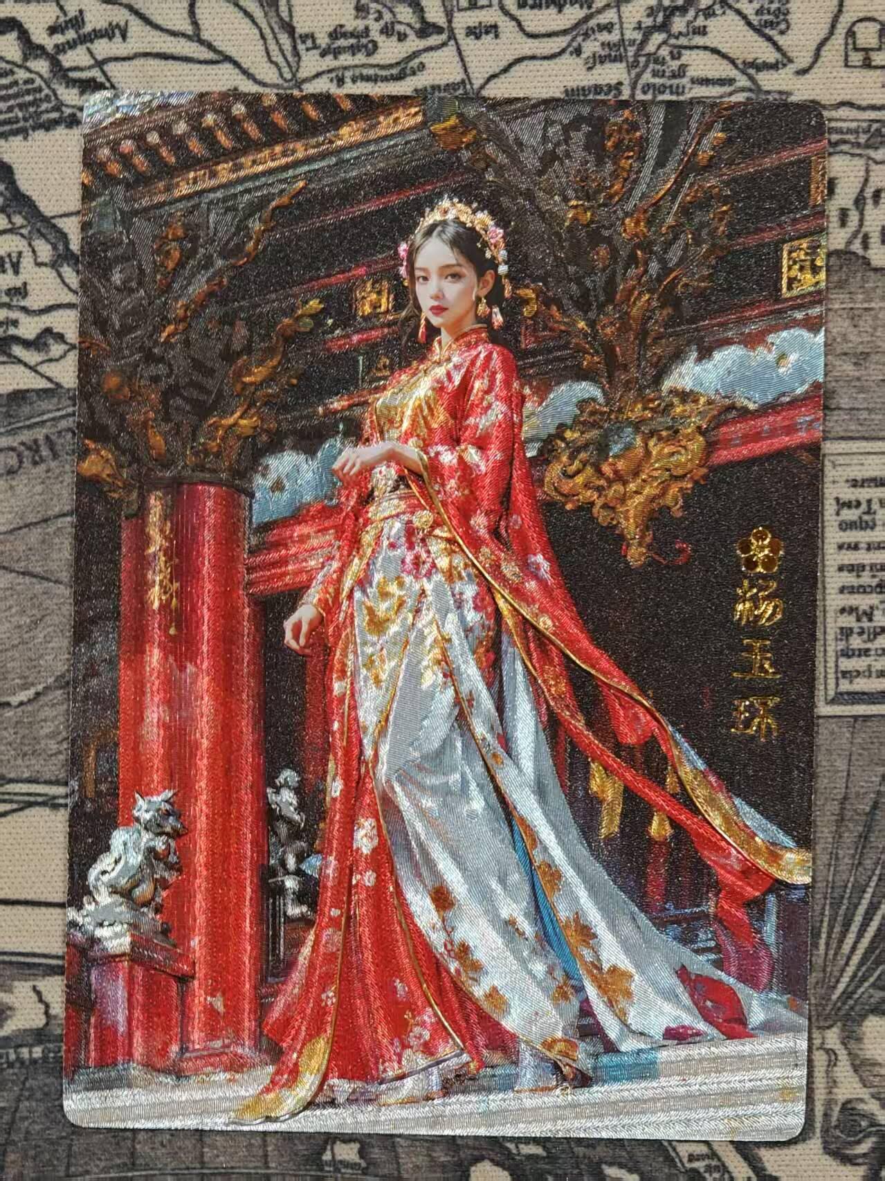 买就送PR！！龙虎卡牌-七六场（满200元包邮，无佣金，每周六结拍，欢迎送拍） 粗闪卡 奇点 四大美女杨玉环