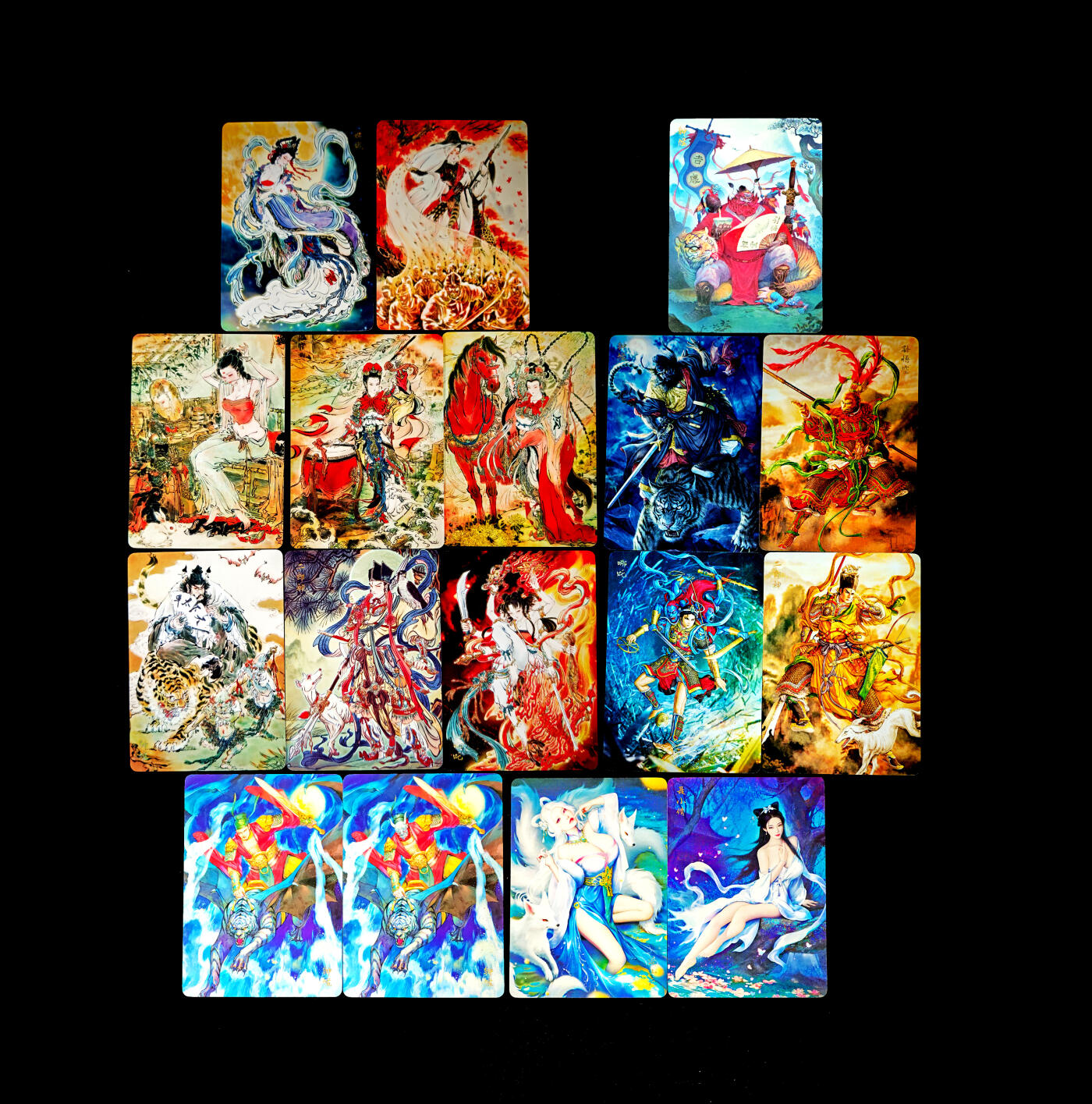 琦卡当当铺～第34期★★新年快乐~各种类型亲签A4都有~支持寄存★★~【9点40结束】扫码加群抽[包邮券]~ 问道东方 黄子鉴 12张 灰屿 2张 周胜 2张  古月 1张  普卡 共15张