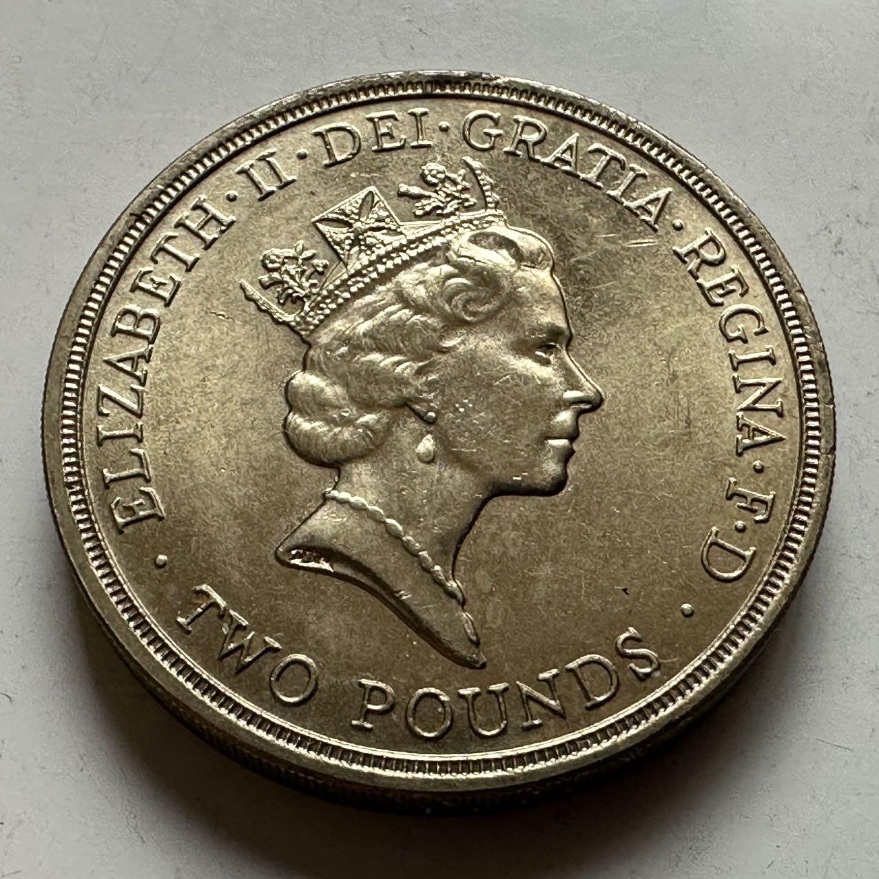 🌹外币初藏🌹🐯2026年第20场 正月十五正常发货 英国1994年2英镑纪念币