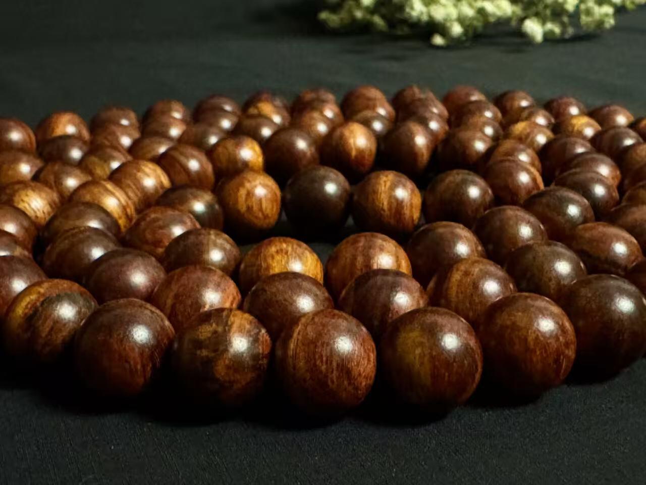 零元拍：海南黄花梨 108/12MM 长串佛珠