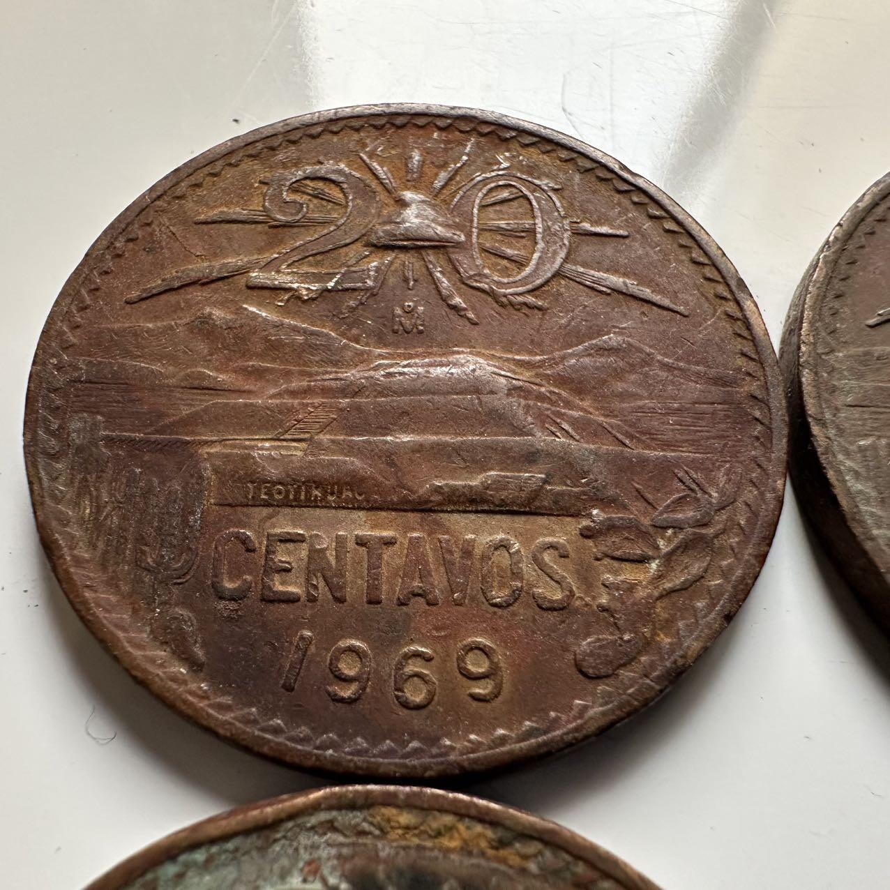 🌹外币初藏🌹🐯2026年第20场 正月十五正常发货 墨西哥金字塔二十分6枚