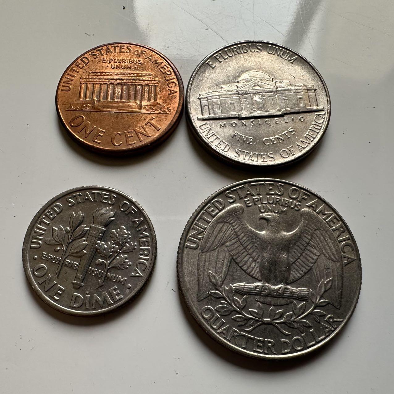 🌹外币初藏🌹🐯2026年第20场 正月十五正常发货 美分4枚