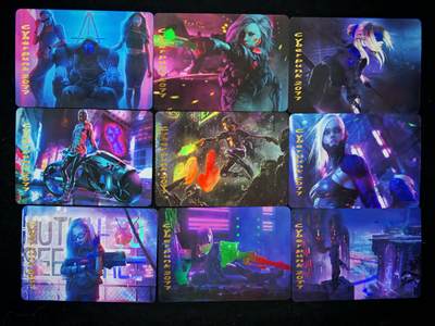 琦卡当当铺～第34期★★新年快乐~各种类型亲签A4都有~支持寄存★★~【9点40结束】扫码加群抽[包邮券]~ - 赛博朋克 彩闪 9张