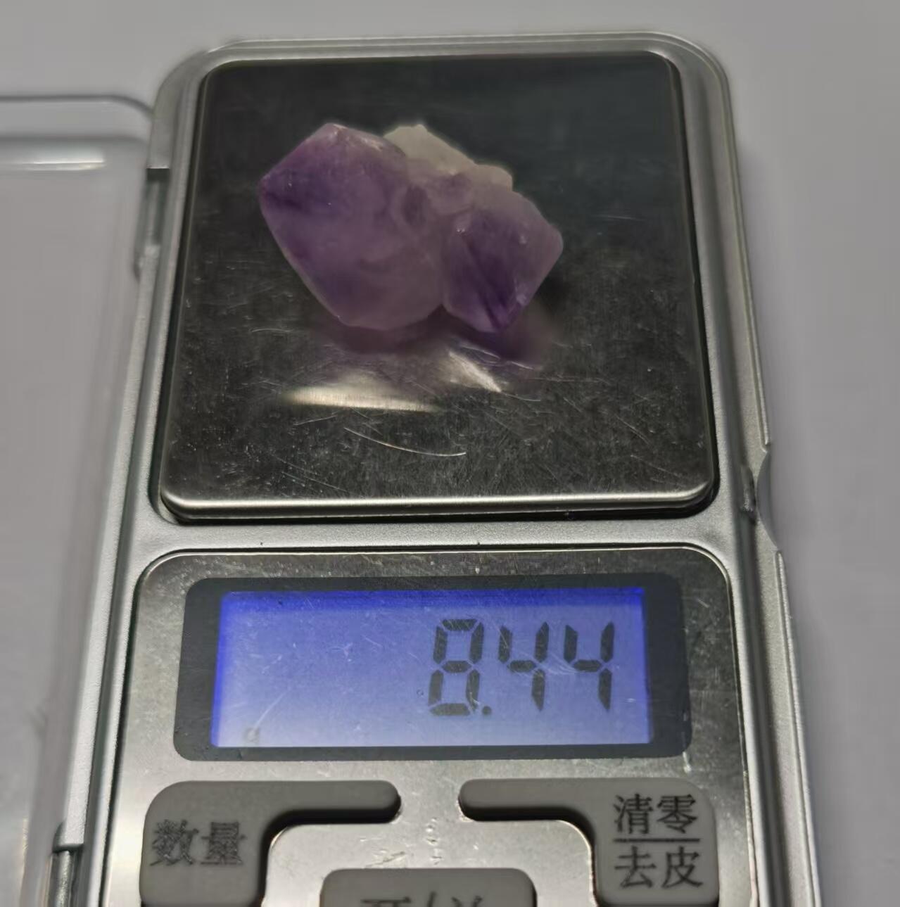 七河·世界世界币章杂件矿标化石小拍（总第38期） 藏家出品 X748（2）马达加斯加紫水晶原石矿标 盒子矿 本件拍品由合作藏家邮寄