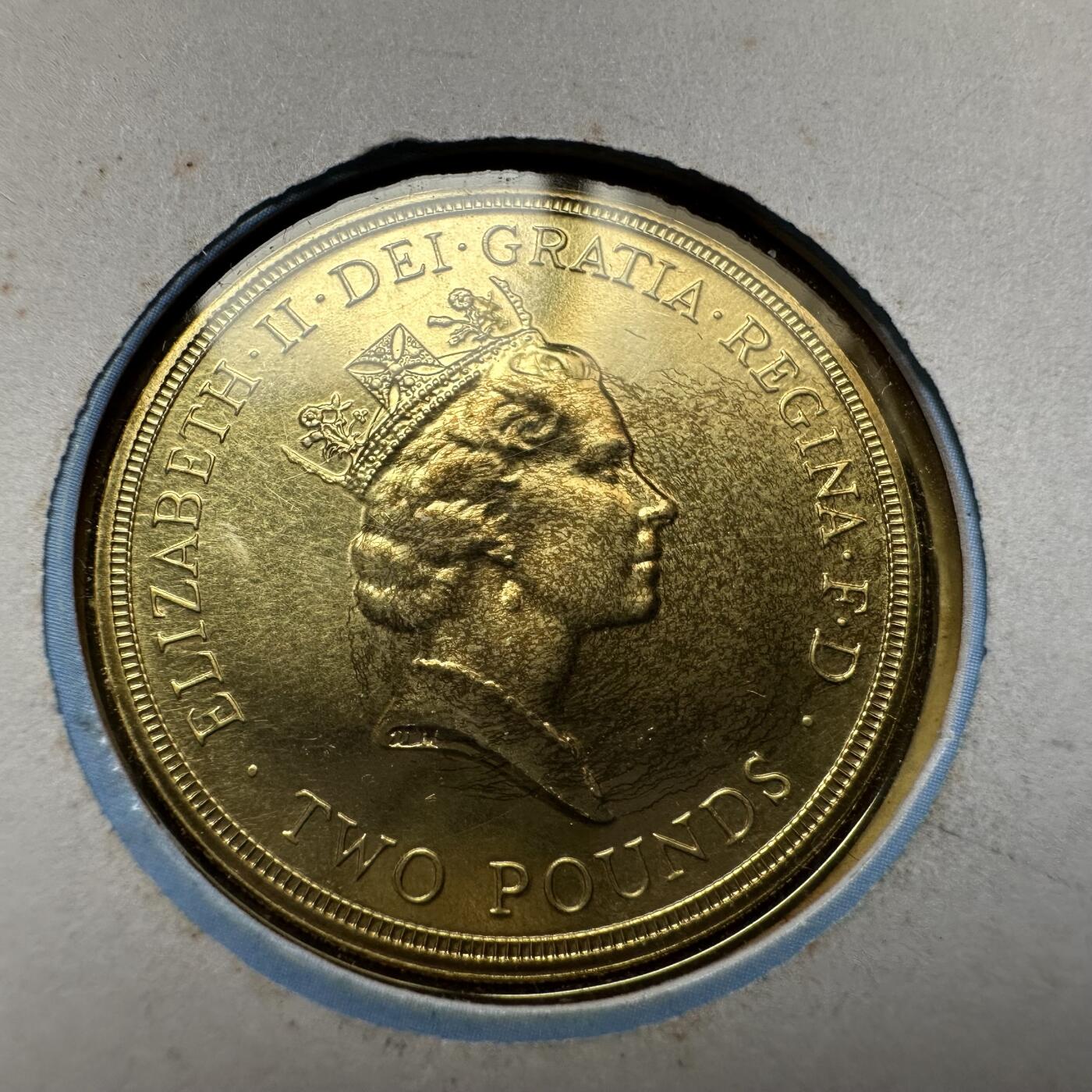 🌹外币初藏🌹🐯2026年第20场 正月十五正常发货 英国1995年联合国50周年2英镑纪念币邮币封