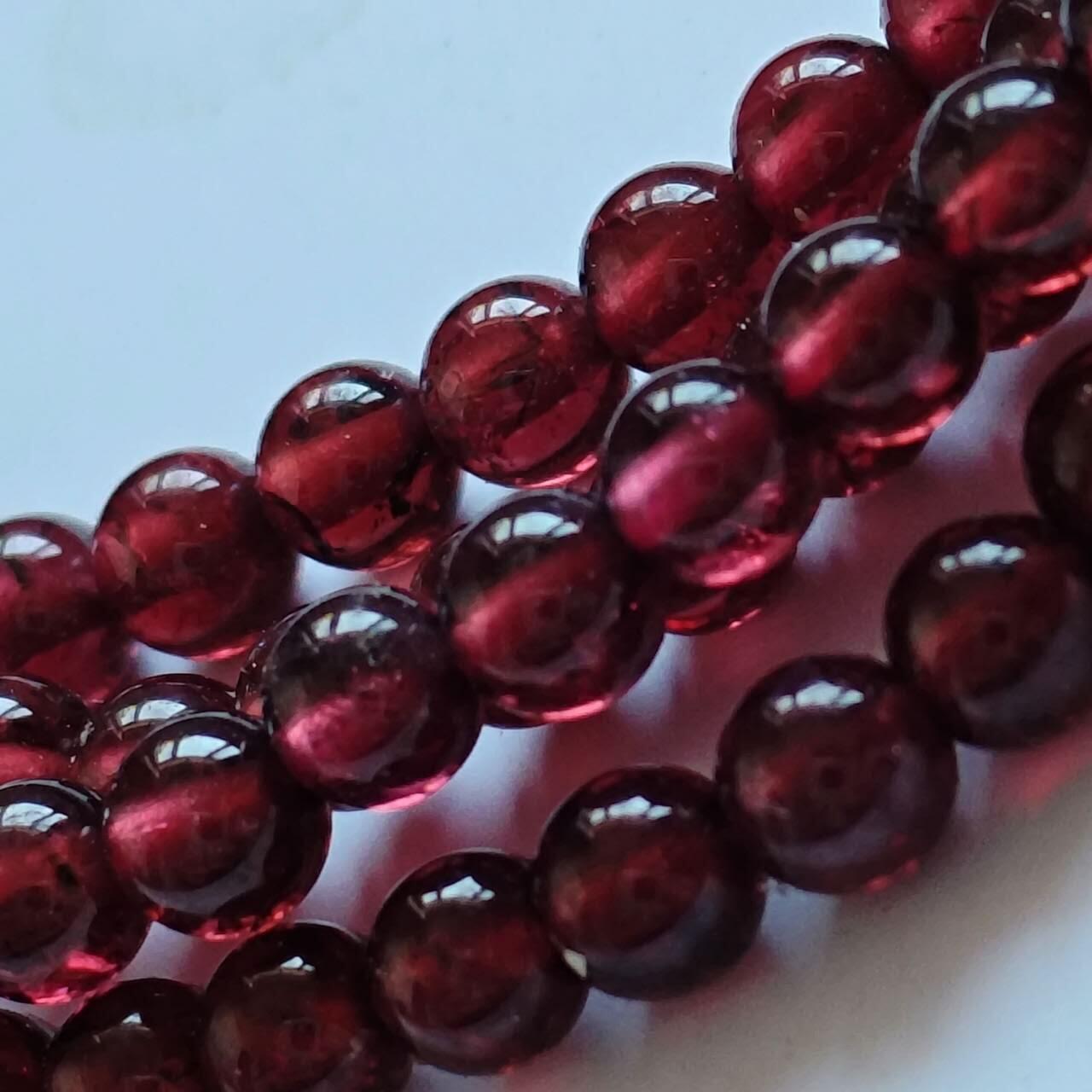 原矿石榴石手链