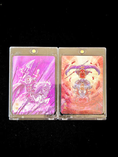 琦卡当当铺～第34期★★新年快乐~各种类型亲签A4都有~支持寄存★★~【9点40结束】扫码加群抽[包邮券]~ - 万享三国 斗星录 第一弹 蜀汉群英 张飞 马超 粗闪（带卡砖） 2张