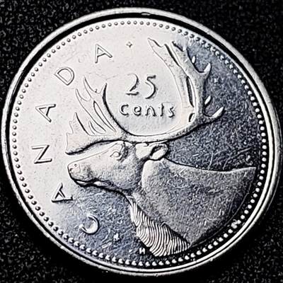 泉币菌-第198场- 新年快乐 新年第6场 本场拍品多 请提前出价（正月十五统一发货） - 加拿大2002年 伊丽莎白二世女王 登基50周年 25分纪念币