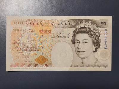 2月24号晚上8点 外国纸币自动截拍第30场 - 英国10极美品