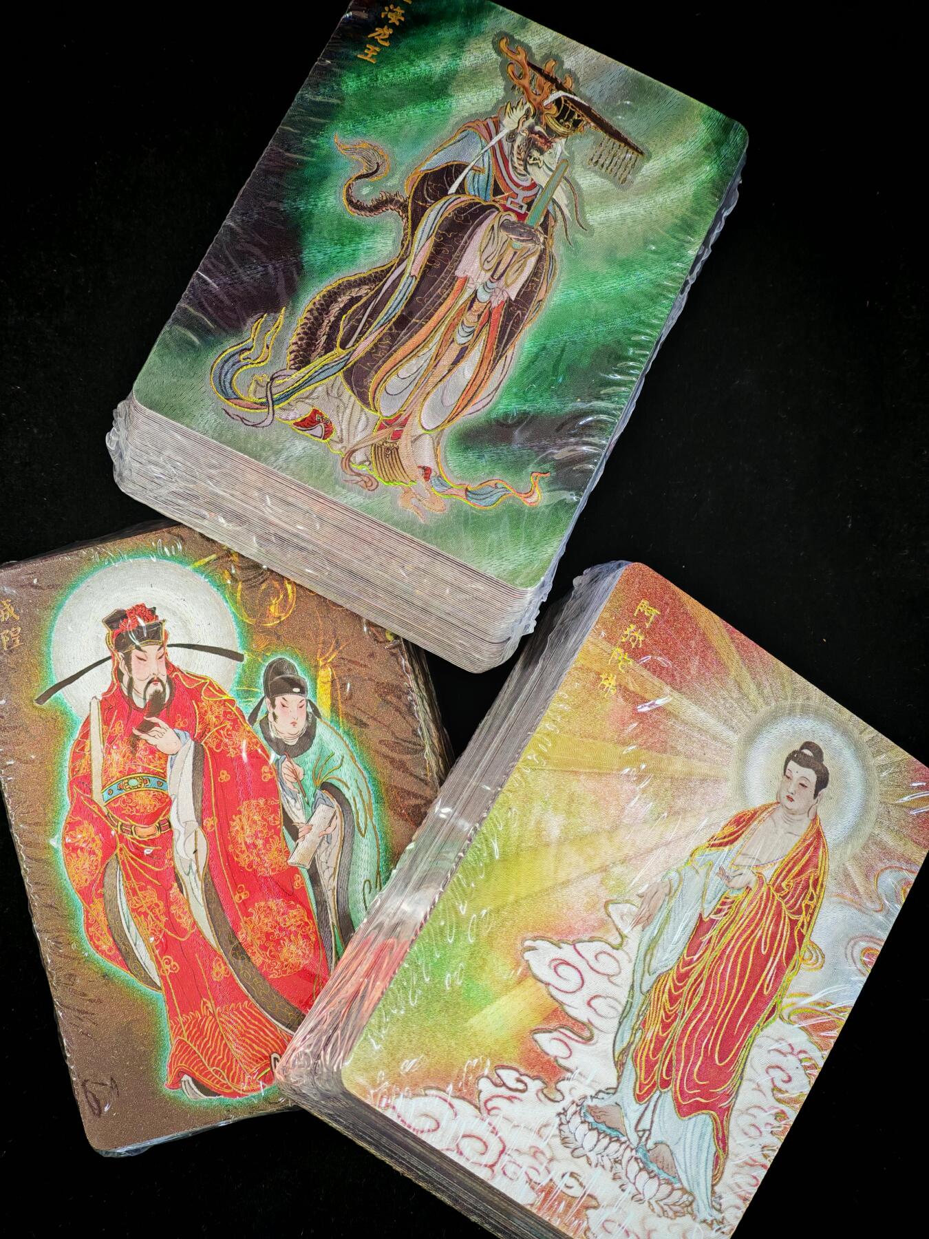 琦卡当当铺～第34期★★新年快乐~各种类型亲签A4都有~支持寄存★★~【9点40结束】扫码加群抽[包邮券]~ 燎原卡牌-列仙传-雕仙-幻彩折光-大全套（上卷+中卷+下卷）