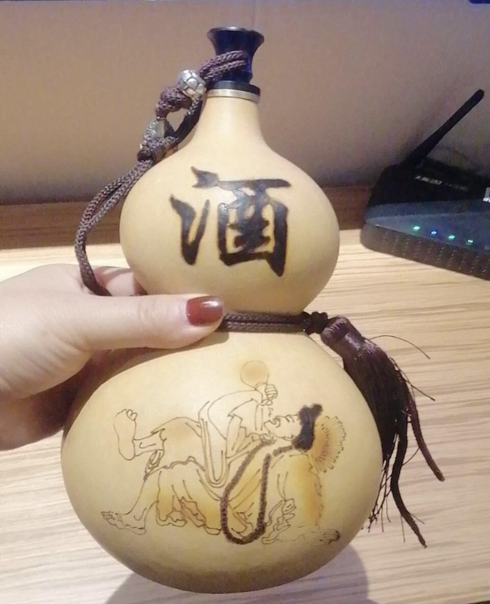 纯天然烙画酒葫芦