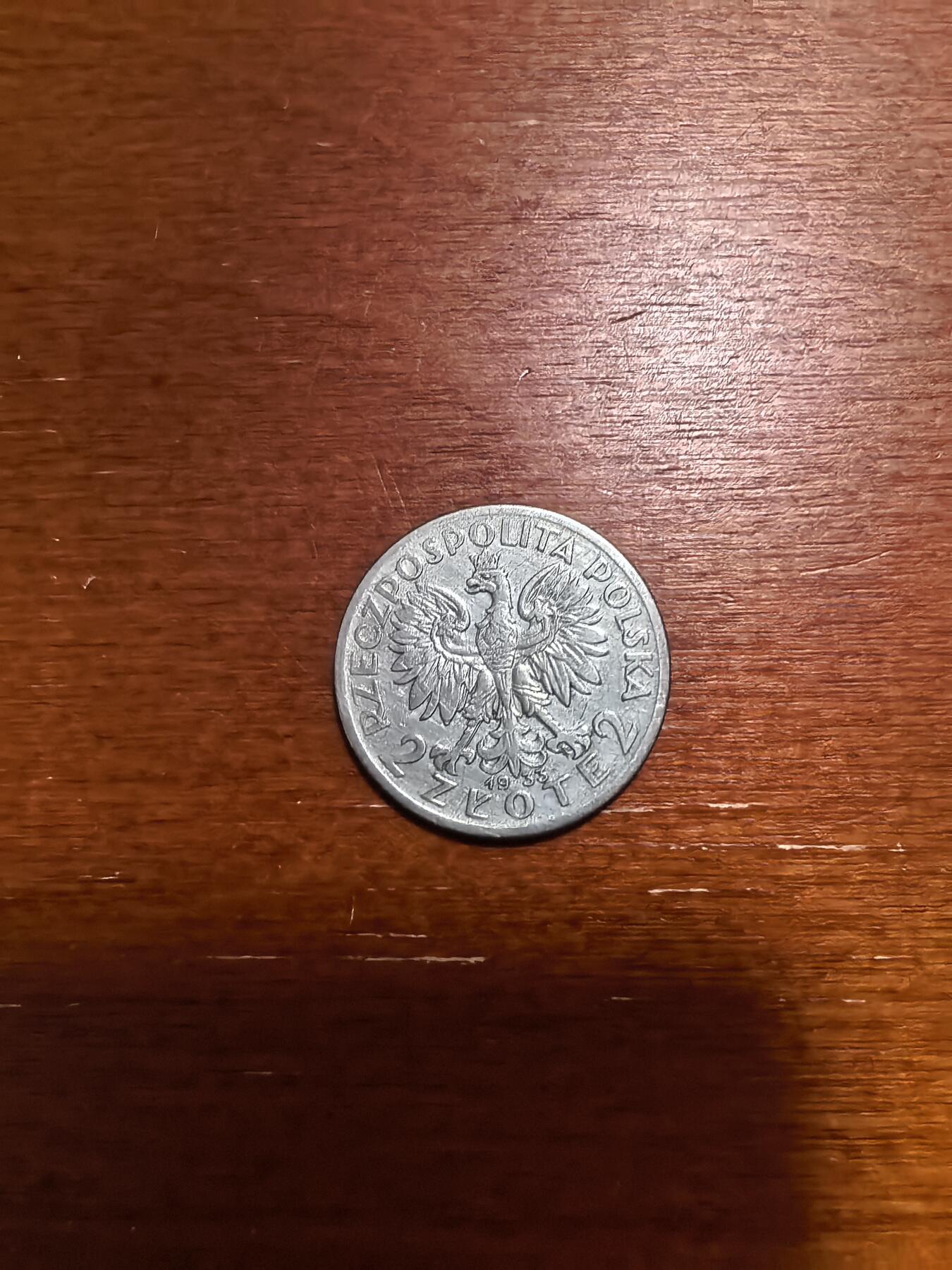 长老汇马年精选第四场拍卖 1933波兰女王2兹罗提银币，4.4克750银，克书30美金