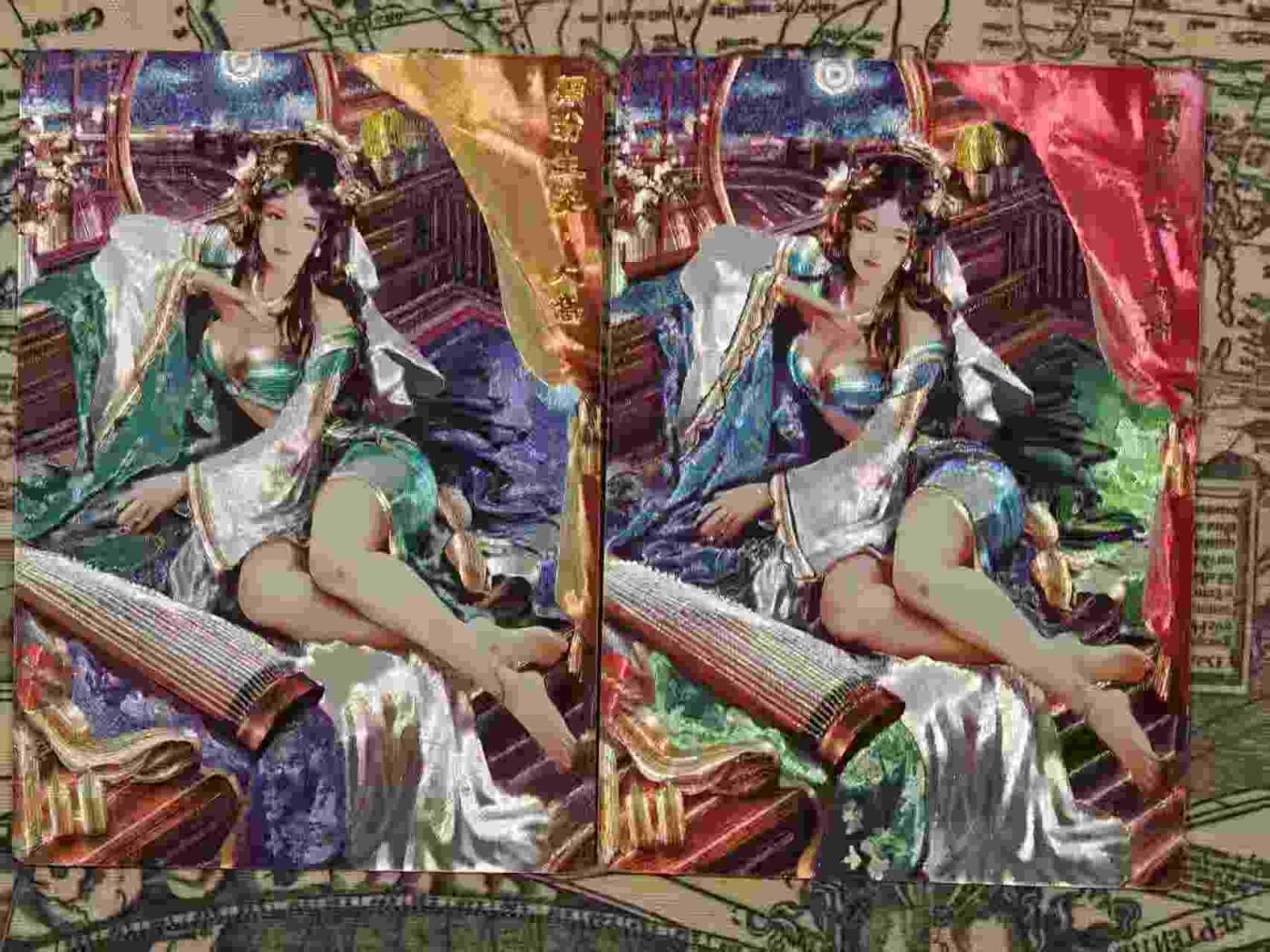 买就送PR！！龙虎卡牌-七六场（满200元包邮，无佣金，每周六结拍，欢迎送拍） 粗闪2张 奇点 大乔