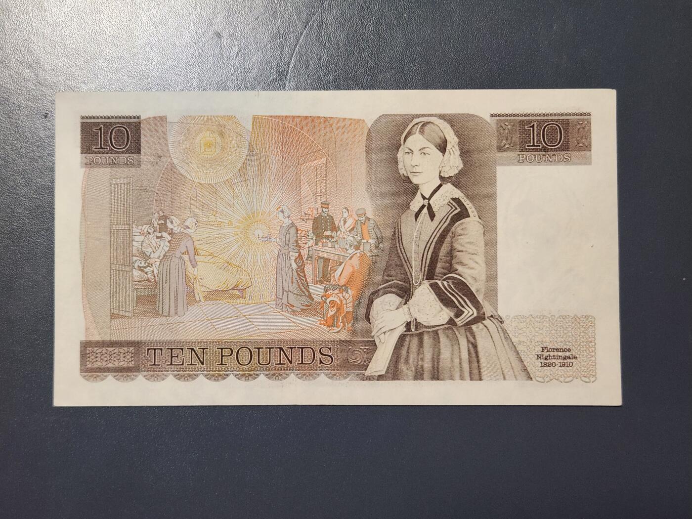 2月24号晚上8点 外国纸币自动截拍第30场 英国10极美品