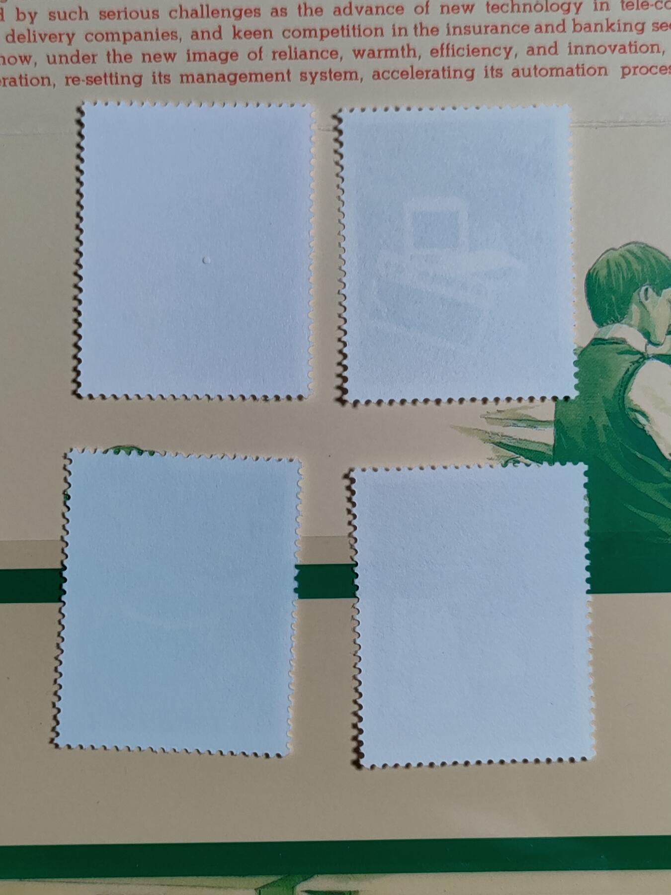 原册装纪、1996年邮政百年纪念 邮票四全