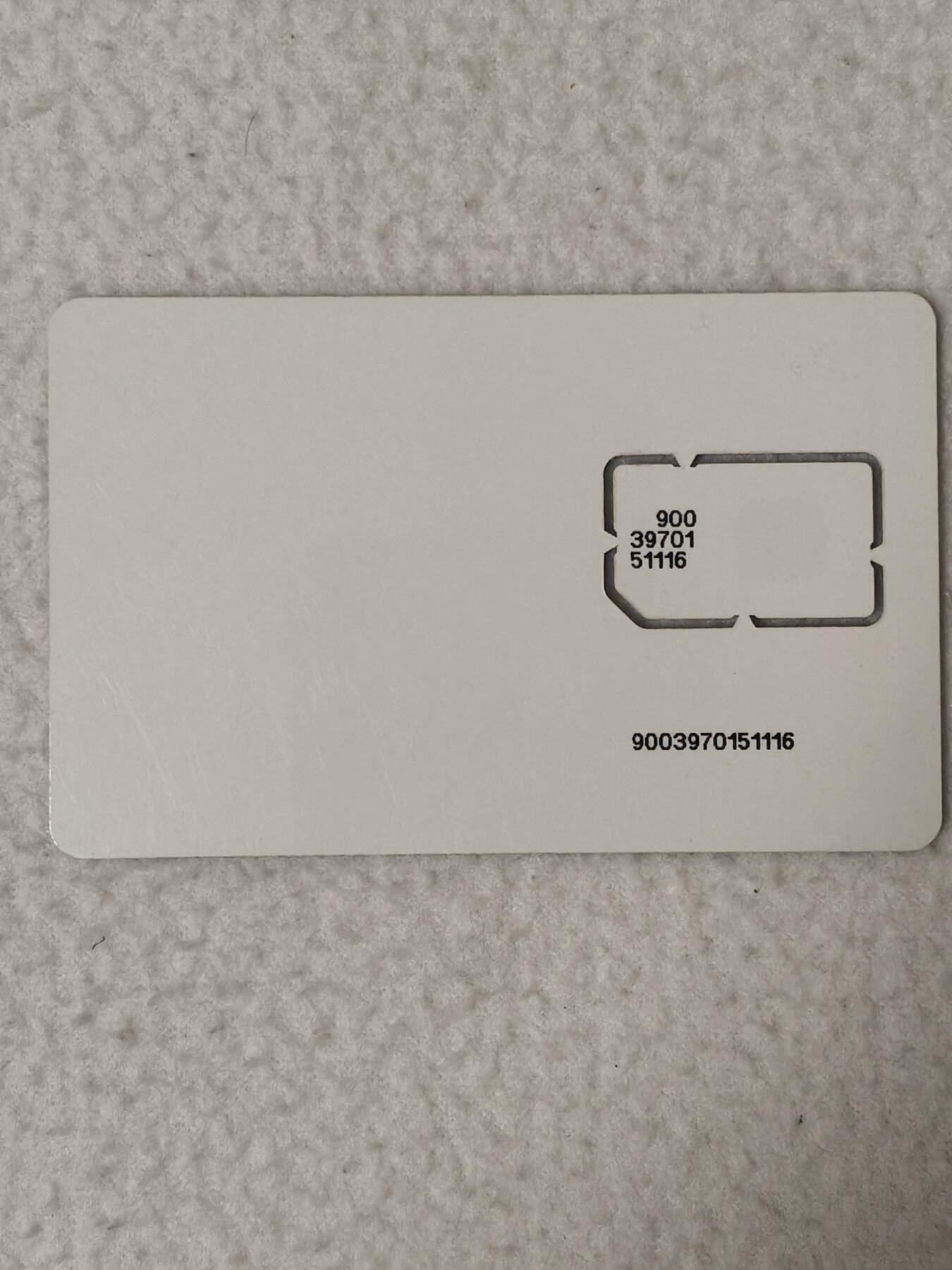 易卡拍卖第77期《手机卡专场》 单面白板（固芯）。品相如图所示！（卡友出品。爱心义拍。）