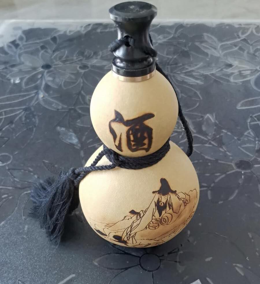 纯天然烙画酒葫芦