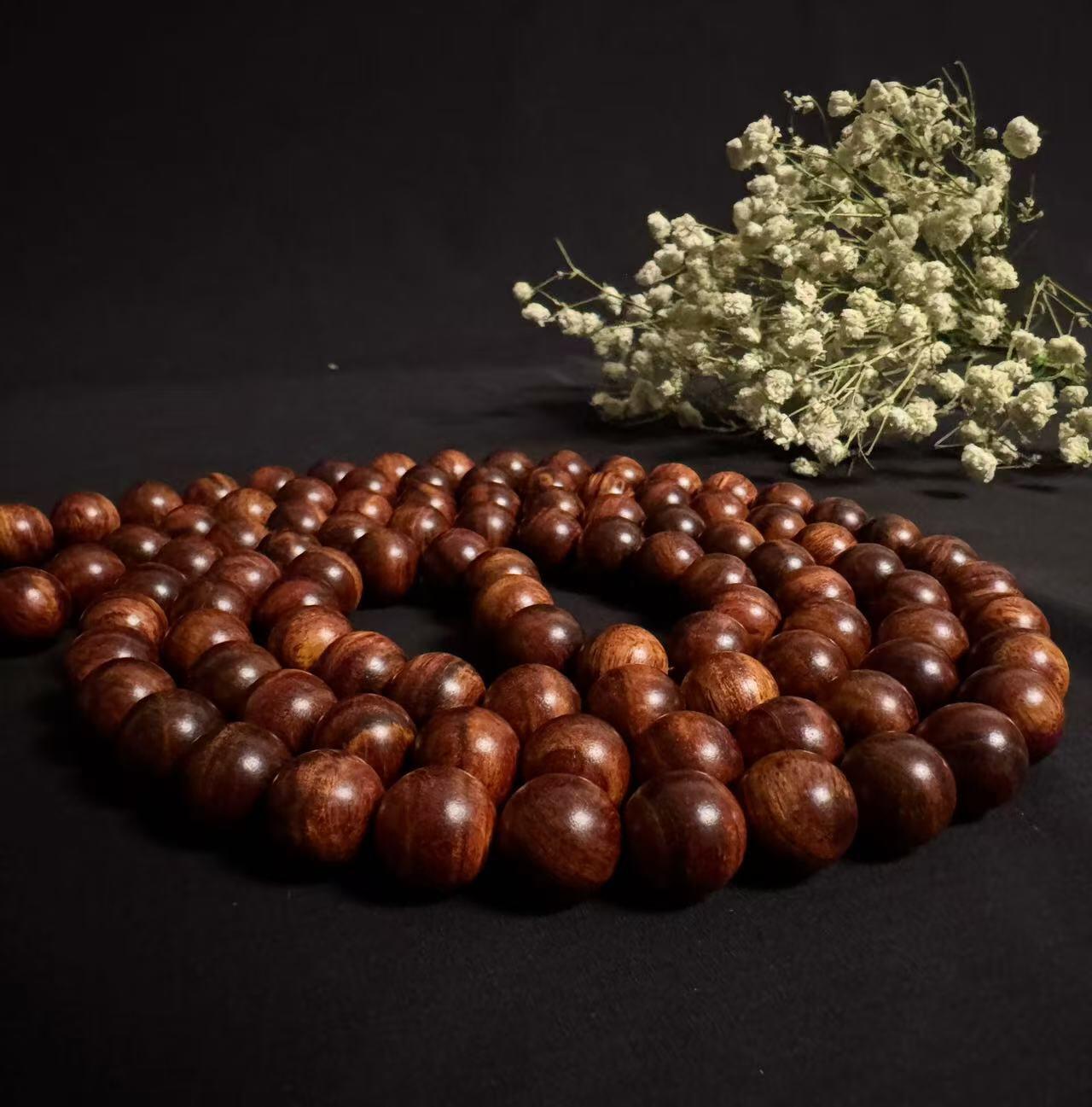 零元拍：海南黄花梨 108/12MM 长串佛珠