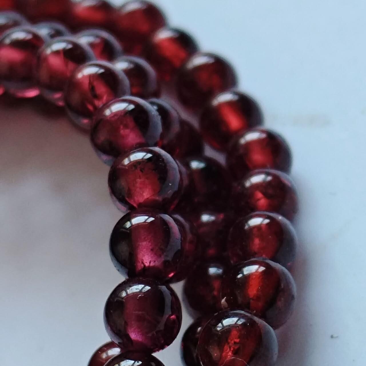 原矿石榴石手链