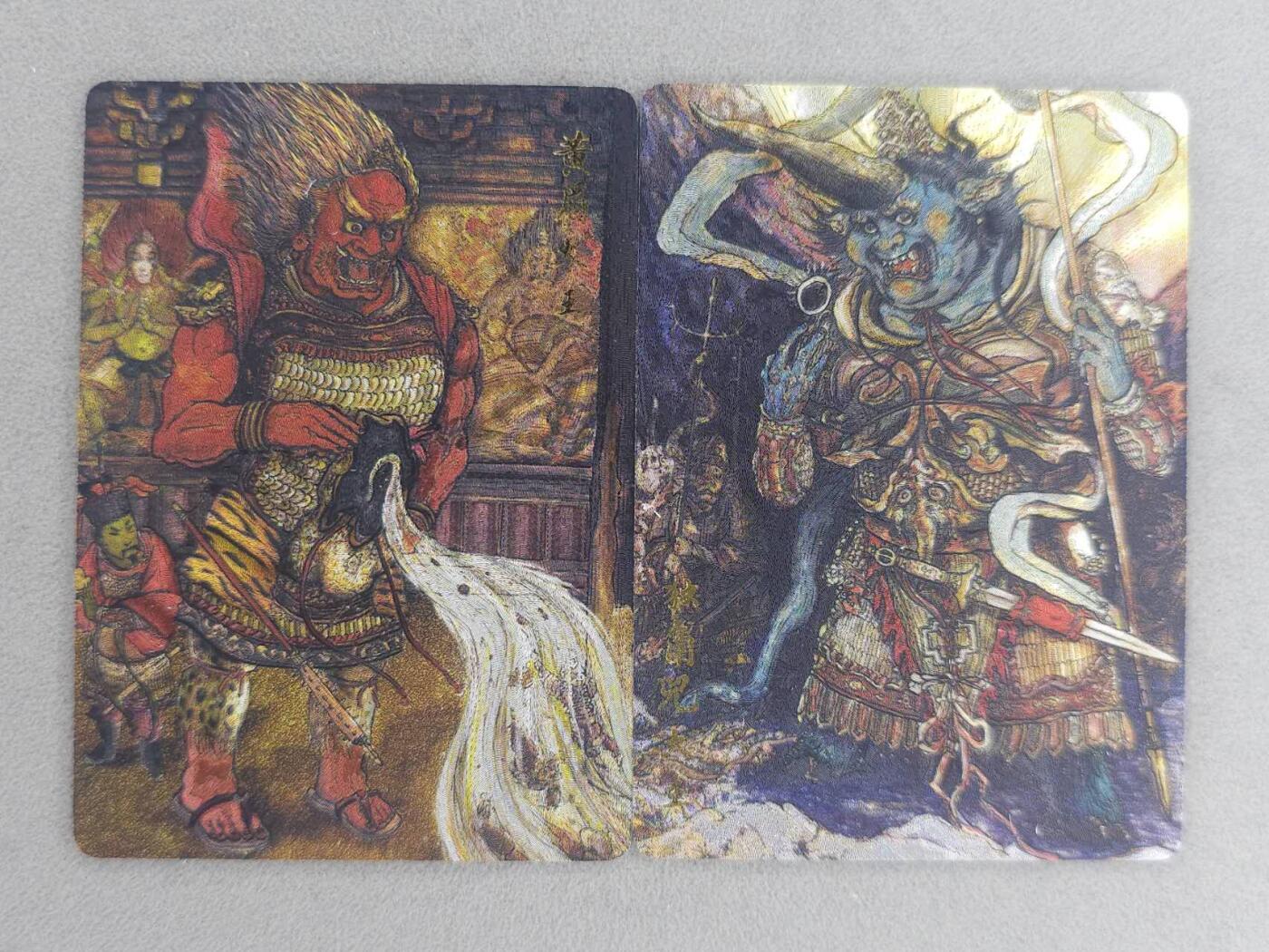 买就送PR！！龙虎卡牌-七六场（满200元包邮，无佣金，每周六结拍，欢迎送拍） 粗闪2张 百里卡牌 秦嘉裕 - 独角兜大王&黄眉大王