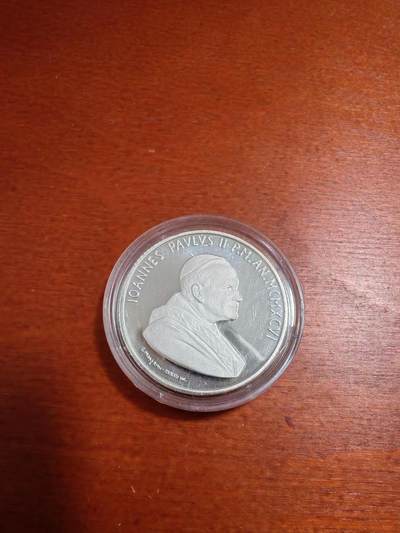 长老汇马年精选第四场拍卖 - 1996梵蒂冈保罗二世圣年2000年之耶稣传教10000里拉精制银币，3万枚