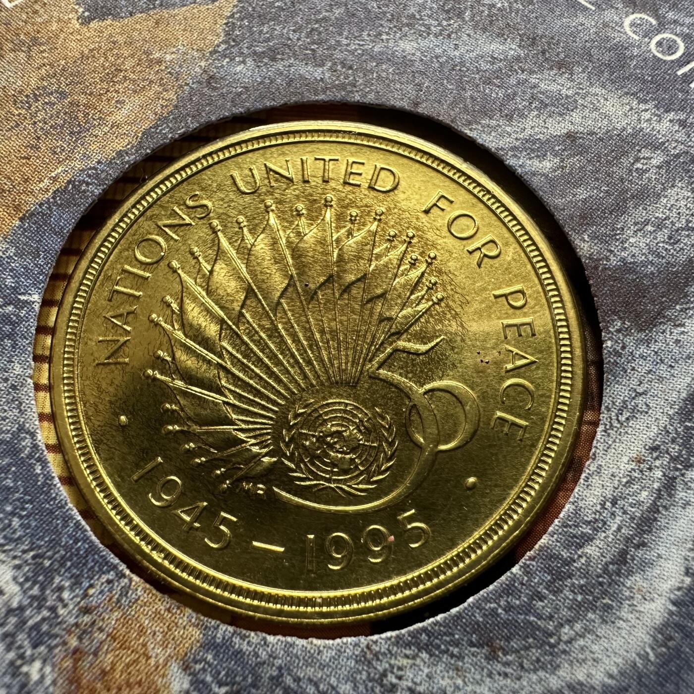 🌹外币初藏🌹🐯2026年第20场 正月十五正常发货 英国1995年联合国50周年2英镑纪念币邮币封