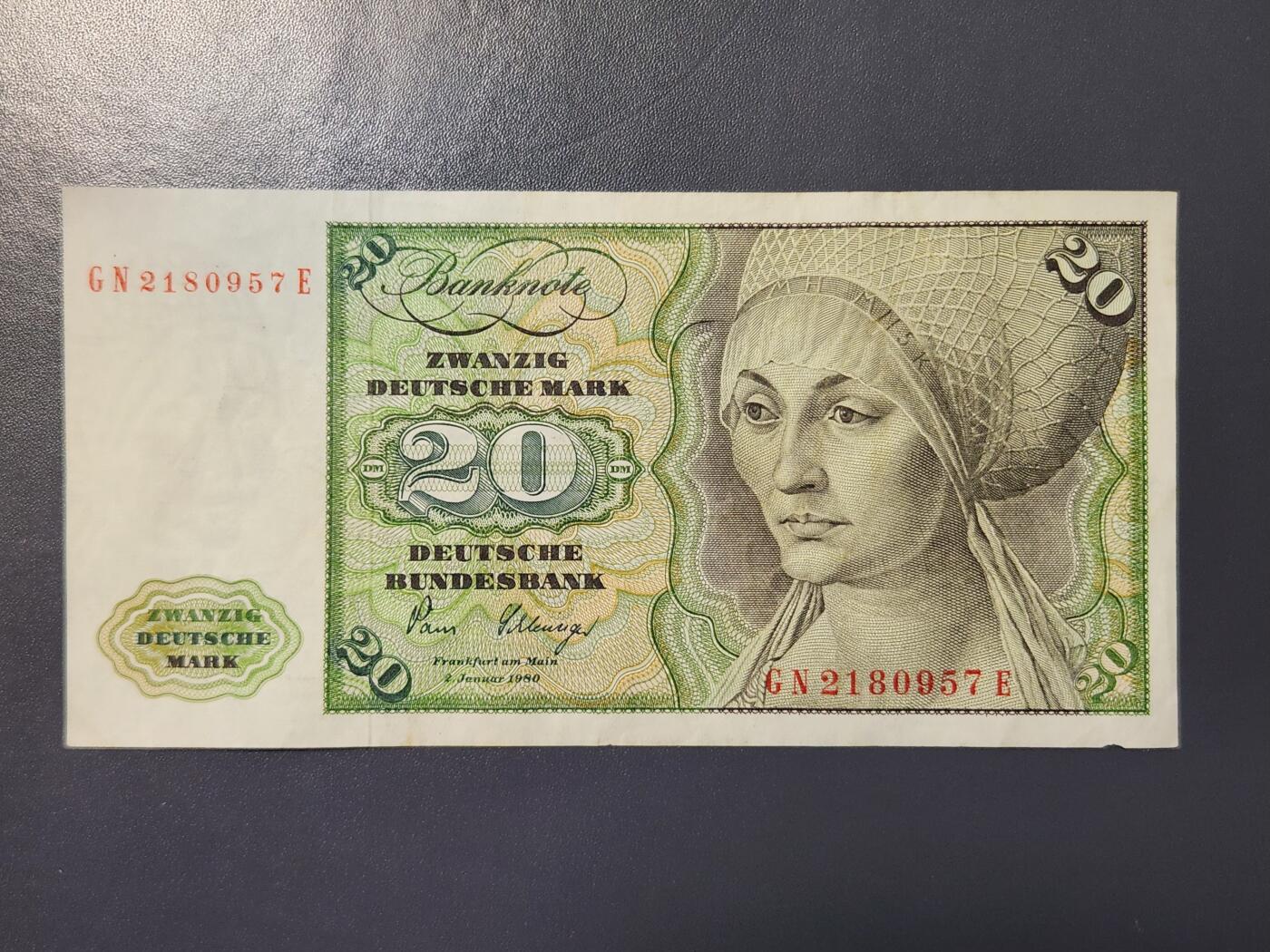 2月23号晚上8点 外国纸币自动截拍第29场 德国20马克