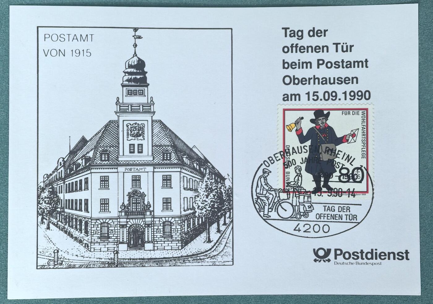 号角文化祝福各位藏友春节大吉马年入好藏 盛世勋华——号角文化勋章邮票专场拍卖第306期    德国（联邦）波茨坦邮局开放日纪念邮戳卡