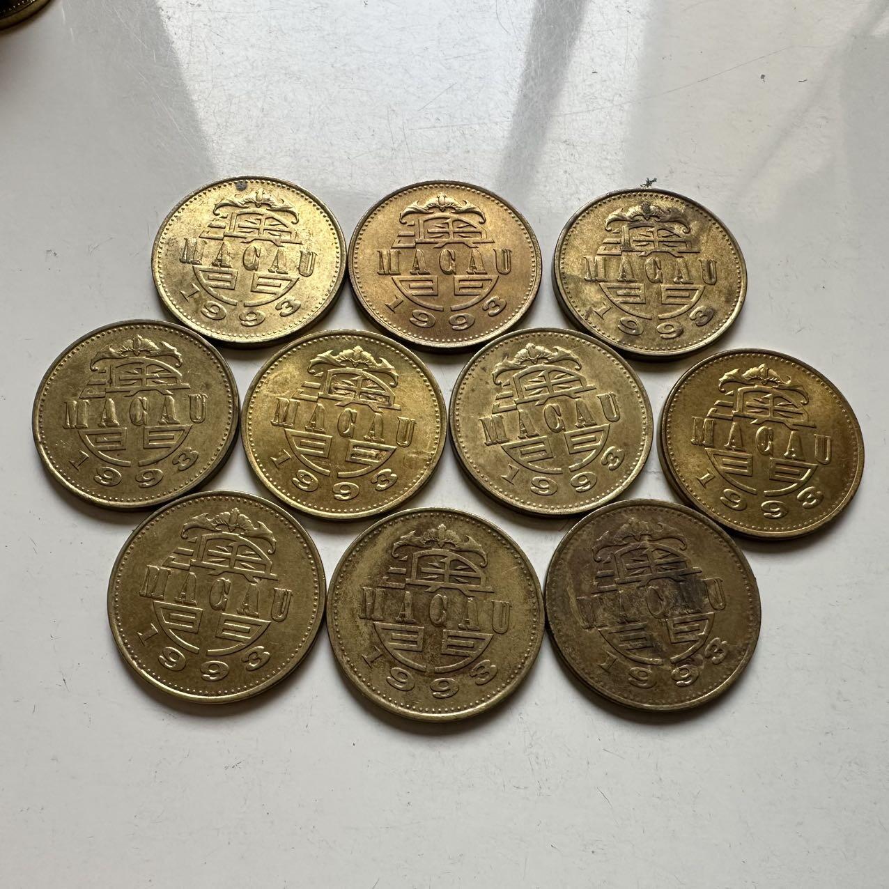 🌹外币初藏🌹🐯2026年第20场 正月十五正常发货 澳门5毫10枚一组 a