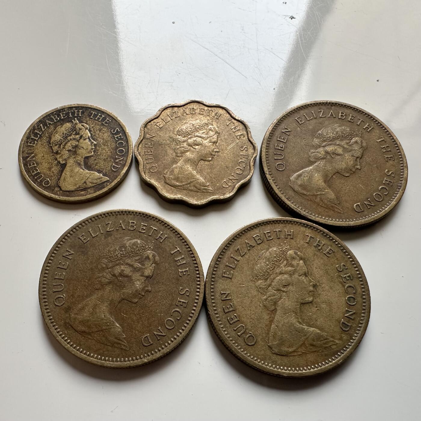 🌹外币初藏🌹🐯2026年第20场 正月十五正常发货 香港女王毫子5枚