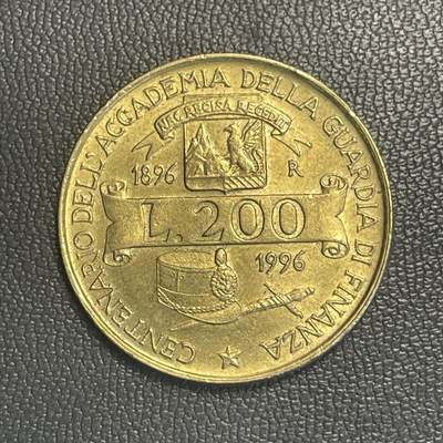 回流0315 - 意大利1996年200里拉海关学院成立百年纪念币