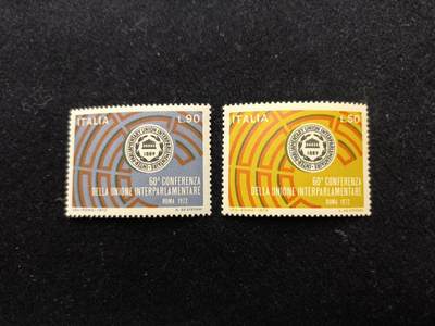 云宸嘉赏-勋臻佳藏新年快速场次（快拍 低佣 一元一手）（新年期间快递正常发） - 意大利 1972 年发行的各国议会联盟第 60 届大会纪念邮票