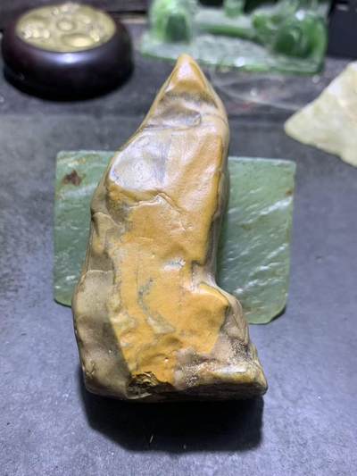 精美罕见新疆多彩泥石原石把件（镇纸，摆件） 一块， - 精美罕见新疆多彩泥石原石把件（镇纸，摆件） 一块，