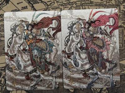 买就送PR！！龙虎卡牌-七六场（满200元包邮，无佣金，每周六结拍，欢迎送拍） - 粗闪2张 橙卡文化 画画的三哥 - 双刀三娘