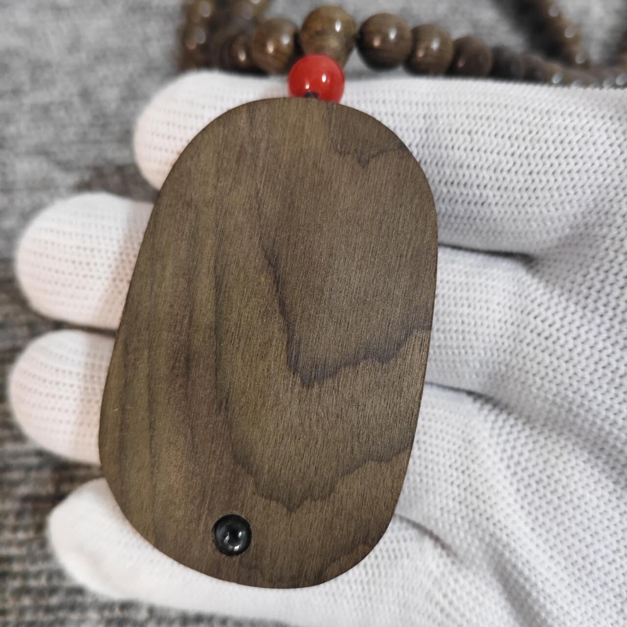 金丝楠阴沉木普渡观音吊坠