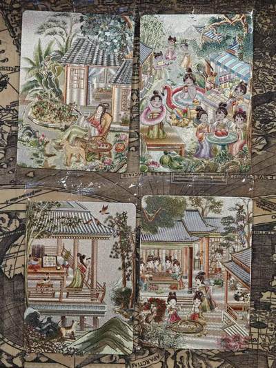 买就送PR！！龙虎卡牌-七六场（满200元包邮，无佣金，每周六结拍，欢迎送拍） - 【原膜】粗闪4张 可可瑞听 古风趣事