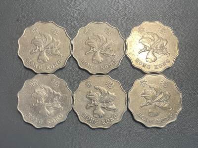 回流0315 - 香港紫荆花贰圆6枚不同年份