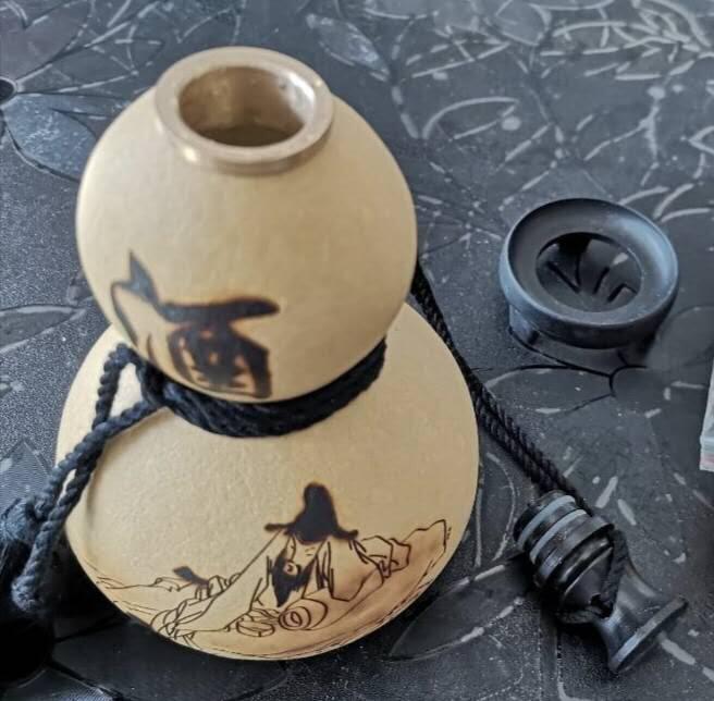 纯天然烙画酒葫芦